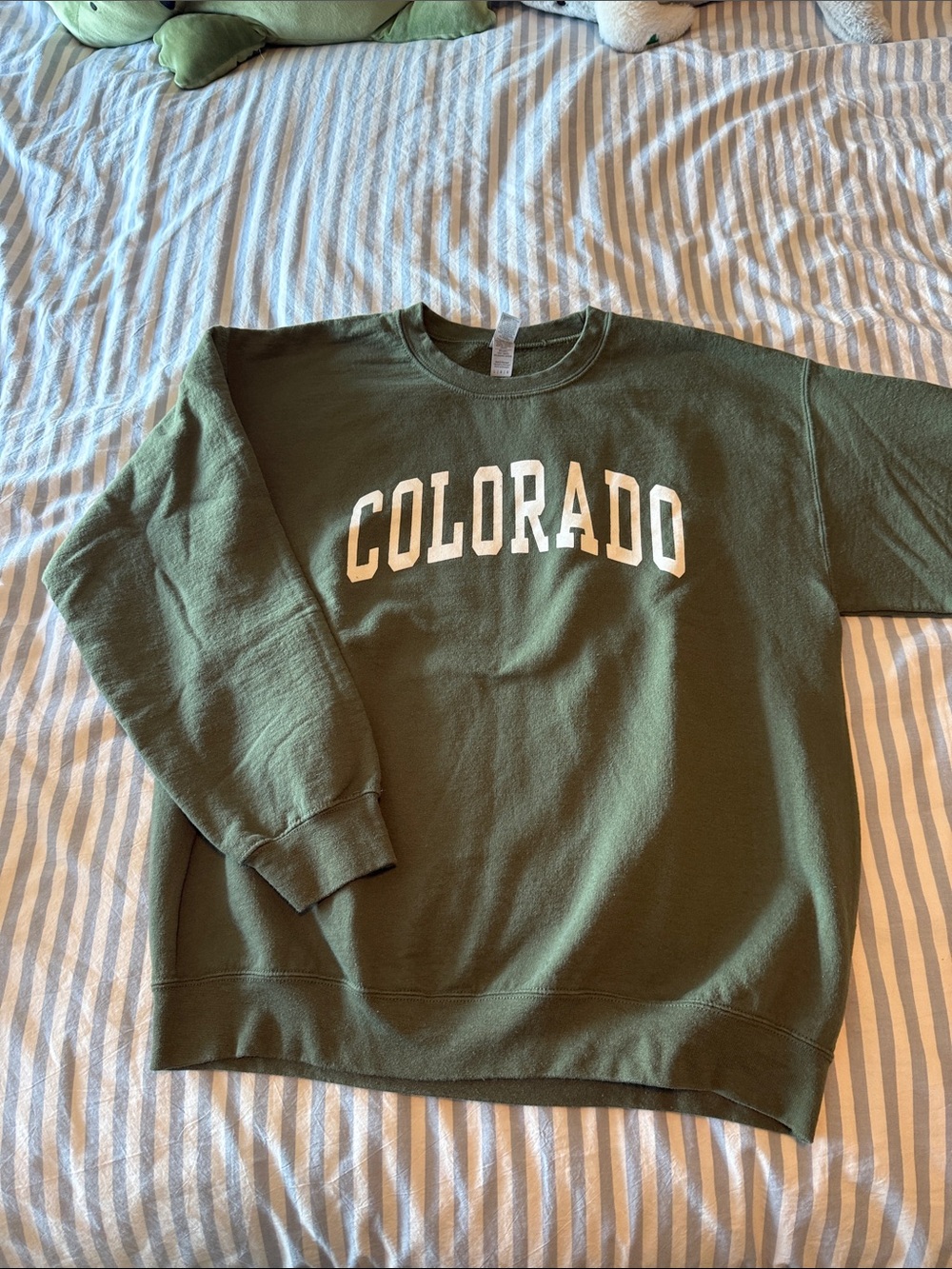 Gildan Olive Green "Colorado" Crewneck Sweatshirt